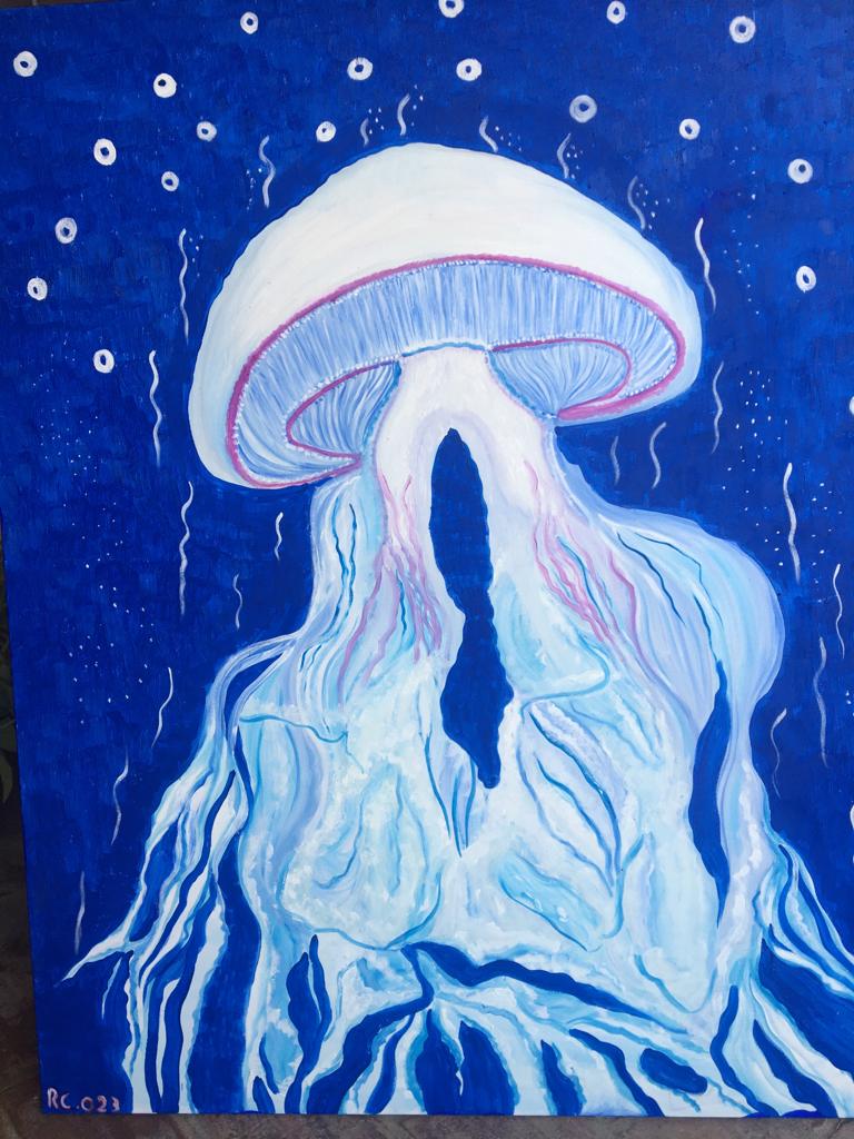 Oceano - Olio su tela 1m x 1,20m